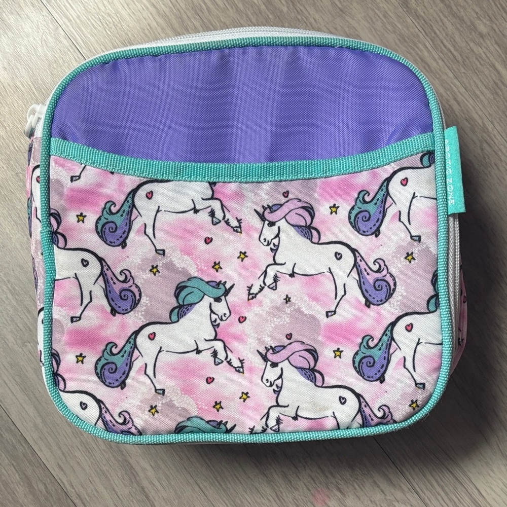 Unicorn Kids Lunch Bag - Pink and Purple